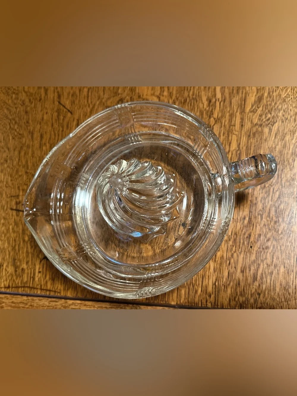 Vintage Hazel Atlas Glass Reamer Juicer